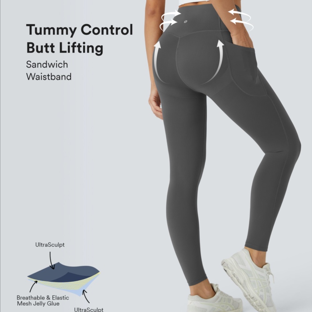 HALARA BLACK Tummy Control Leggings